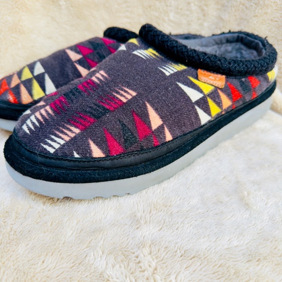 UGG MEN TASMAN WOODMONT MULTI COLORED SHEARLING WOOL SHOE US 11 EUC - Picture 2 of 8